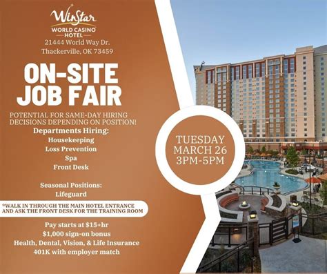 winstar hotel jobs.
